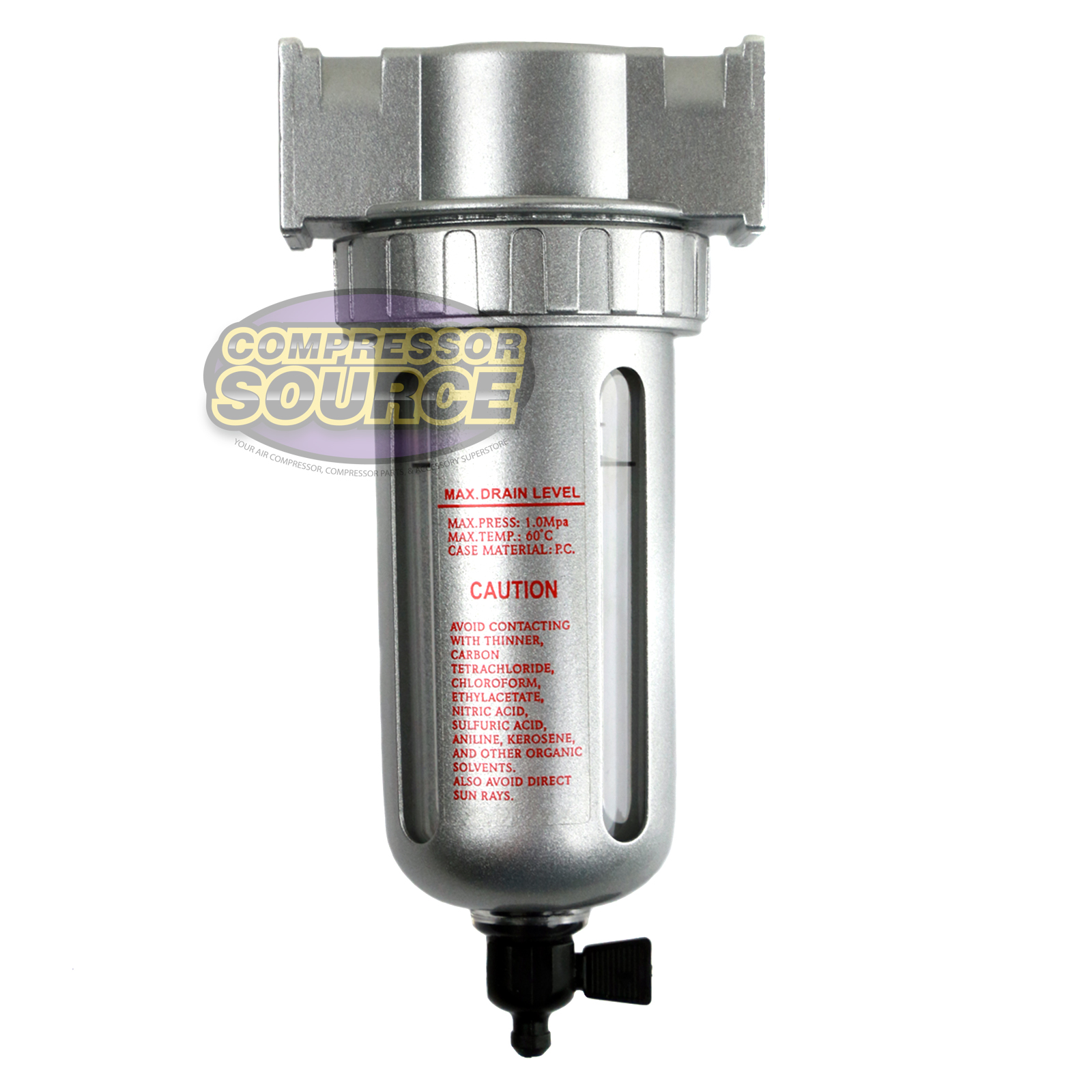 1/2" Compressed Air In Line Moisture & Water Filter Trap F804
